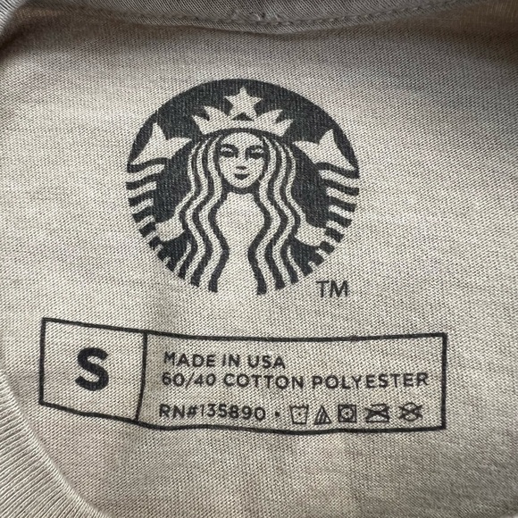 Starbucks Logo Mermaid Long Sleeve Crewneck T Shirt - Picture 6 of 6